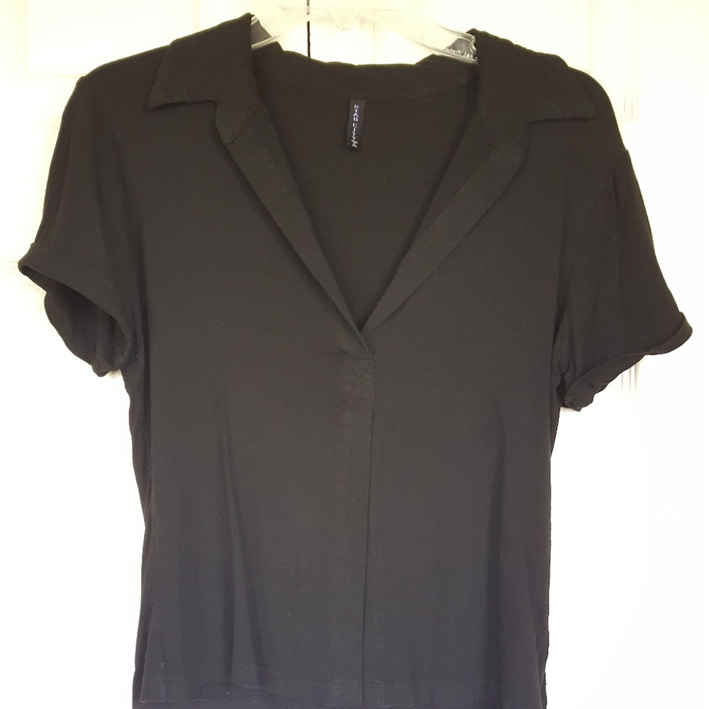Star City Split Front Top Black Size L